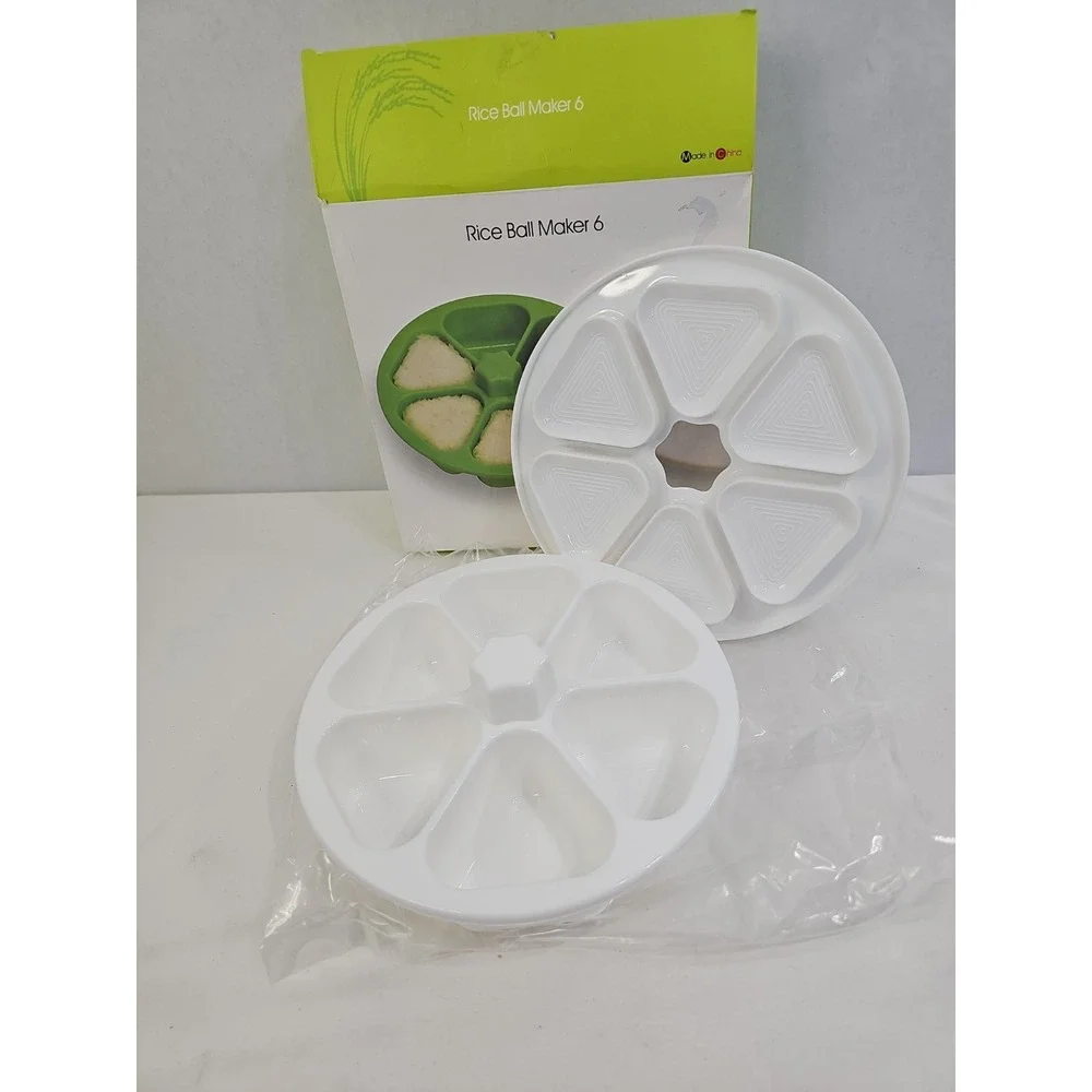 6 in 1 Nori Mold, Triangular Sushi Mold, Rice Ball Maker Mold, Musubi Press